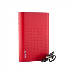 BATERÍA EXTERNA 10.000 MAH CON LINTERNA ROJO PB830 HAVIT