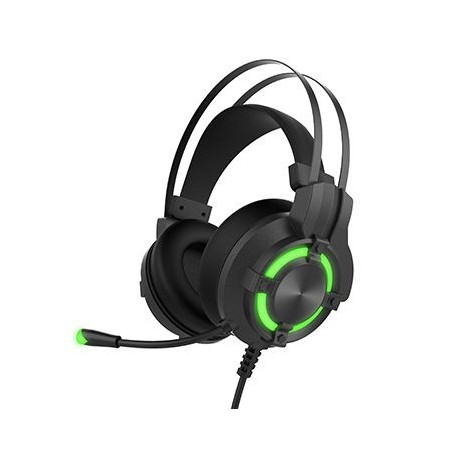 AURICULAR GAMING MICROFONO INCORP. CON LUZ VERDE MAGIC EAGLE HAVIT