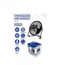 VENTILADOR USB DE SOBREMESA 10 CENTIMETROS 3W AVANT