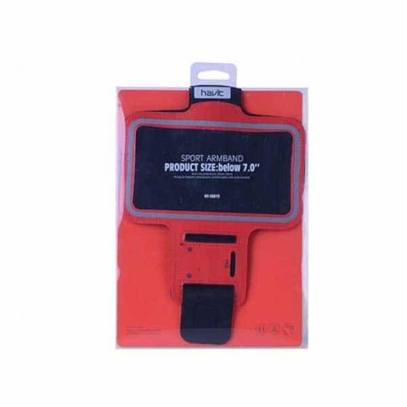 RIÑONERA SPORT PARA MOVIL HASTA 7" ROJO HAVIT