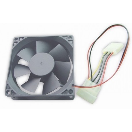 VENTILADOR 80x80x20mm 4 PINES MOLEX FUENTE FRICCION GEMBIRD