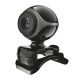 TRUST WEBCAM CON MICROFONO EXIS 640X480 USB2.0 CON PINZA AJUSTABLE NEGRA / PLATA
