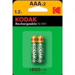 PILA KODAK RECARGABLE 650MAh LR03 AAA 1.2V (PÀCK 2)