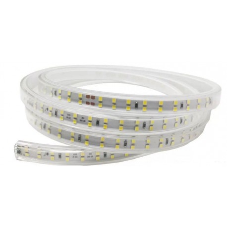 TIRA LED BLANCO FRIO METREADO *SIN RECTIFICADOR*-180 220V AC 180 LED/m 1 metro IP65.