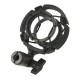 MICROFONO GAMING TUBE USB/JACK + BRAZO METAL MECANICO + SOPORTE AMORTIGUADOR DE VIBRACIONES+ FILTRO ESPONJA POP NEGRO OMEGA VARR