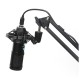 MICROFONO GAMING TUBE USB/JACK + BRAZO METAL MECANICO + SOPORTE AMORTIGUADOR DE VIBRACIONES+ FILTRO ESPONJA POP NEGRO OMEGA VARR