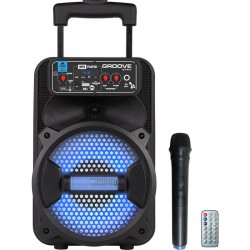 ALTAVOZ GROOVE 214W NEGRO 100W BLUETOOTH C/MICROFONO INALAMBRICO C/MANDO ENTRADA TF/USB/JACK 3.5 IDANCE
