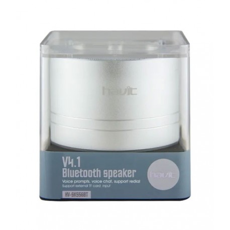 ALTAVOZ BLUETOOTH 4.1 MANOS LIBRES /MICRO USB / MICRO SD PLATA HAVIT