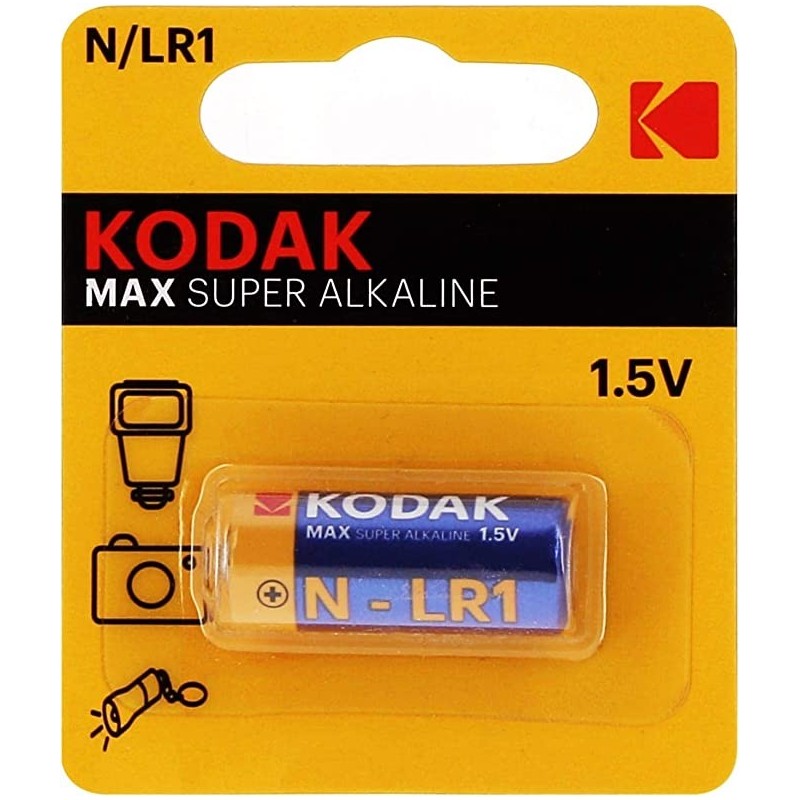 Pila alcalina Kodak mediana redonda de 1,5V.