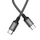 CABLE TRENZADO 60W 3A CARGA RAPIDA Y DATOS 1M USB TIPO-C A TIPO C FORCE EDITION AVANT