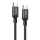 CABLE TRENZADO 60W 3A CARGA RAPIDA Y DATOS 1M USB TIPO-C A TIPO C FORCE EDITION AVANT