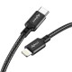 CABLE TRENZADO 20W 3A CARGA RAPIDA Y DATOS 1M USB TIPO-C A LIGHTNING FORCE EDITION AVANT