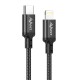 CABLE TRENZADO 20W 3A CARGA RAPIDA Y DATOS 1M USB TIPO-C A LIGHTNING FORCE EDITION AVANT