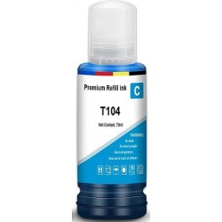 T104 CARTUCHO GENERICO EPSON CYAN C13T00P240 (BOTE DE 70 ml)