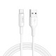 CABLE CARGA RAPIDA 3A Y DATOS 1M USB A USB TIPO-C BLANCO FORCE EDITION AVANT