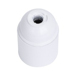 PORTALAMPARAS E27 CON TERMINAL DE ROSCA BLANCO LEDECOR