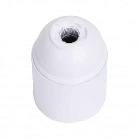PORTALAMPARAS E27 CON TERMINAL DE ROSCA BLANCO LEDECOR