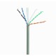 BOBINA CABLE RIGIDO RED UTP CCA- 30% RIGIDO AWG24 CAT6 305Mtrs CABLEXPERT