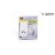 ADAPTADOR ENCHUFE SCHUKO + 2 X USB A BLANCO BENSON