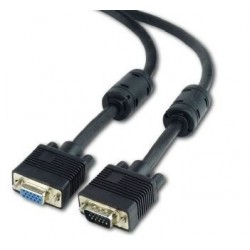 CABLE MONITOR VGA MACHO/HEMBRA 1,8M NEGRO CABLEXPERT