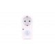 ADAPTADOR ENCHUFE SCHUKO C/SENSOR REGULABLE BLANCO BENSON