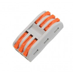 CONECTOR RAPIDO PALANCA CONEXION 3 ENTRADAS Y 3 SALIDAS SPL-3 LEDECOR