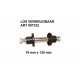 RUEDA COMPLETA 3.00-4" LLANTA PLASTICO + NEUMATICO C/CAMARA (BS/14415+BS/5508) BENSON