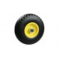 RUEDA NEGRO MACIZA 3.00-4" LLANTA ACERO PU (BS/14415+BS/5508) BENSON
