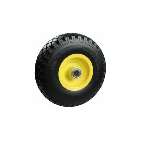 RUEDA NEGRO MACIZA 3.00-4" LLANTA ACERO PU (BS/14415+BS/5508) BENSON