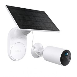 CAMARA IP65 DE VIDEOVIGILANCIA WIFI + PANEL SOLAR DETECION DE MOV. Y NOTIFICACIONES VISION NOCTURNA CONTROL DESDE APP TP-LINK