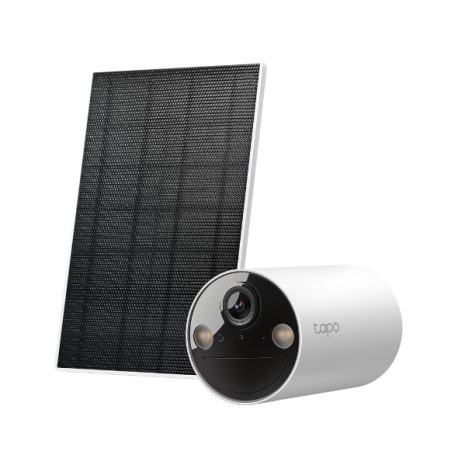 CAMARA IP65 DE VIDEOVIGILANCIA WIFI + PANEL SOLAR DETECION DE MOV. Y NOTIFICACIONES VISION NOCTURNA CONTROL DESDE APP TP-LINK