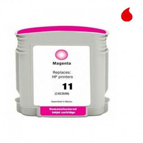 C4837AE CARTUCHO GENERICO HP MAGENTA (N 11M) 28 ml