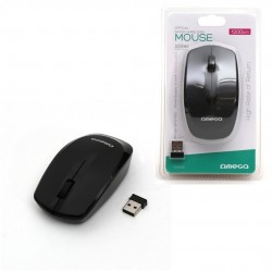 RATON WIRELESS 2.4GHZ 1.200DPI NEGRO BLISTER OMEGA