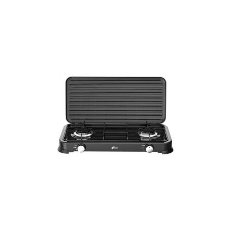 COCINA DE GAS PORTATIL 2 QUEMADORES THULOS