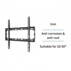 SOPORTE TV FIJO 20"-60" 50KG. UNICO
