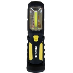 EXPOSITOR LINTERNA LED COB KODAK FLASHLIGHT WORK 300 DE TRABAJO C/IMAN C/GANCHO IP44 (8 UNIDADES)