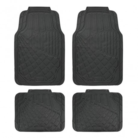 JUEGO ALFOMBRILLAS DE GOMA UNIVERSAL PARA COCHE (PACK 4)