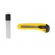 CUTTER ECONOMICO 18 MM + 10 HOJAS DE REPUESTO