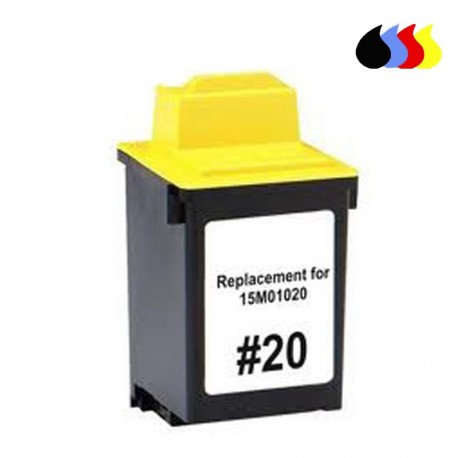 15M0120 CARTUCHO RECICLADO LEXMARK COLOR (N 20) 3x10 ml