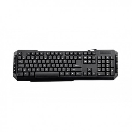 TECLADO MULTIMEDIA DRILE NEGRO PS2 3GO