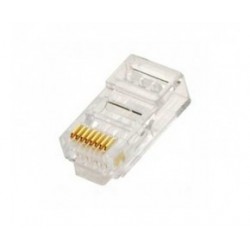 CONECTOR 3Go RJ45 CAT 5 MACHO METALICO (Bolsa 100 unidades)