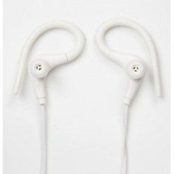 AURICULAR SPORT CON MICROFONO INTRAUDITIVO DE SILICONA BLANCO MARVO
