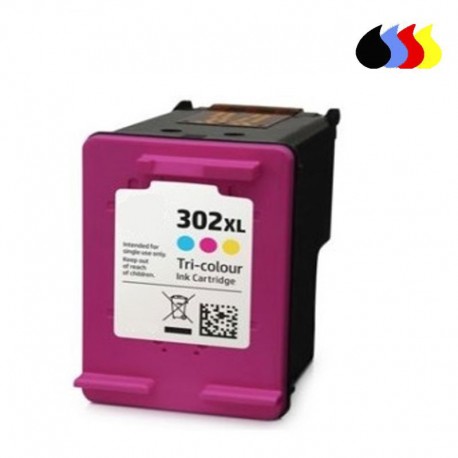 F6U67AE CARTUCHO RECICLADO HP COLOR N 302XLCL (18 ml) 